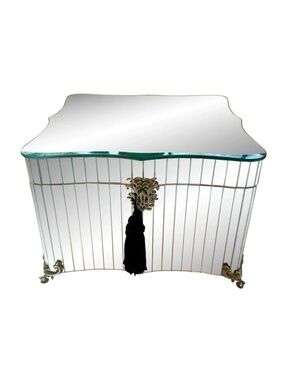 Bombay Company Mirrored Jewelry Box with 2-Tier Storage & Removable Felt Insert